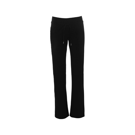PANTALÓN NEGRO MALLA  CINTURILLA ANCHA